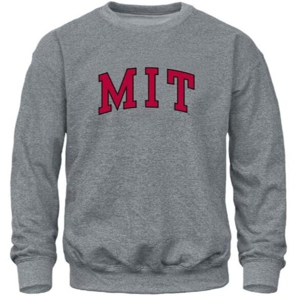 Unisex Crewneck Sweatshirt Grey Heavyweight Cotton Blend Logo School Spirit